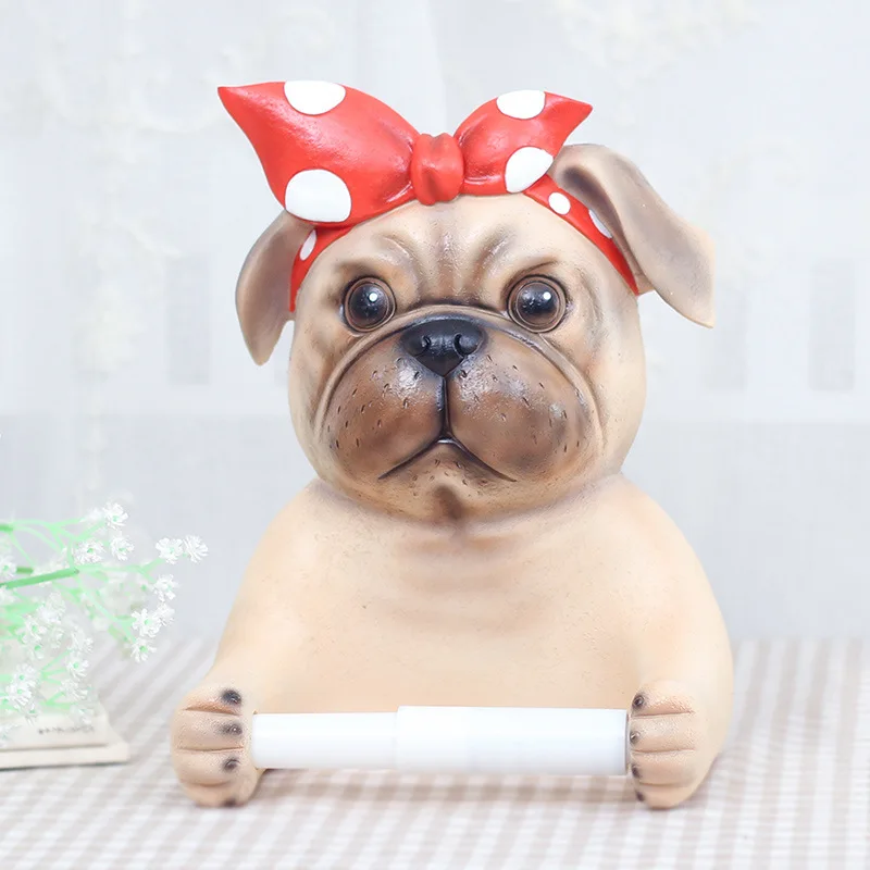 

Sute Animals Toilet Paper Holder Toilet Hygiene Resin Tray Free Punch Hand Tissue Box Household Paper Towel Holder