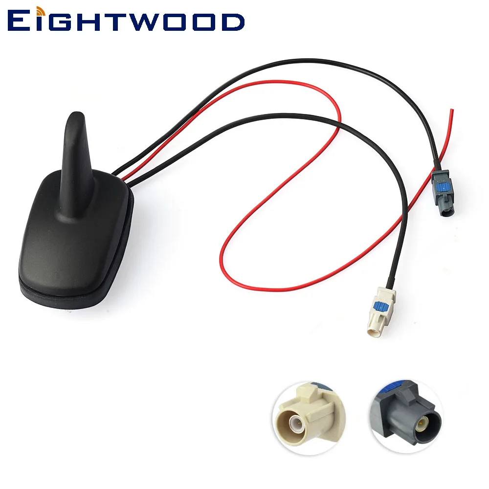 Eightwood DAB+,FM car digital radio/Stereo Amplified Roof mount shrak Aerial FAKRA Connector for Alpine Ezi-DAB Eightwood DAB+,FM car digital radio/Stereo Amplified Roof mount shrak Aerial FAKRA Connector for Alpine Ezi-DAB