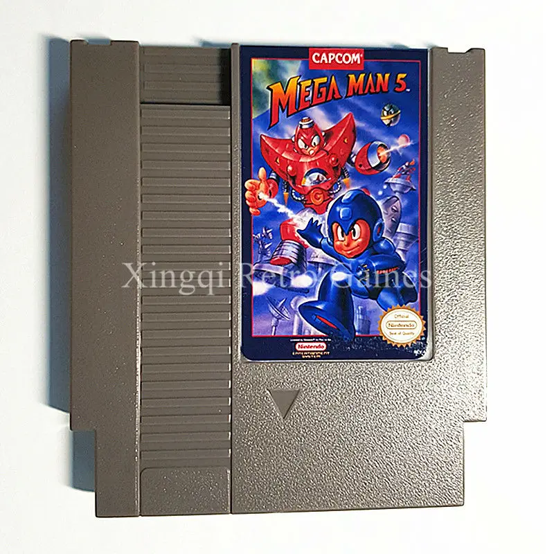 Nintendo NES Game Mega Man 5 Video Game Cartridge Console Card US EU Universal English Version