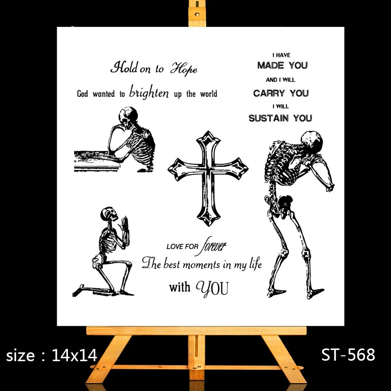 

ZhuoAng Pray for death Clear Stamps/Silicone Transparent Seals for DIY scrapbooking photo album Clear Stamps