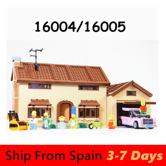 

16004 16005 City Town Creator Simpson friend House Street Building Blocks KWIK MART 71006 71016 Bricks Christmas Toys for Kids