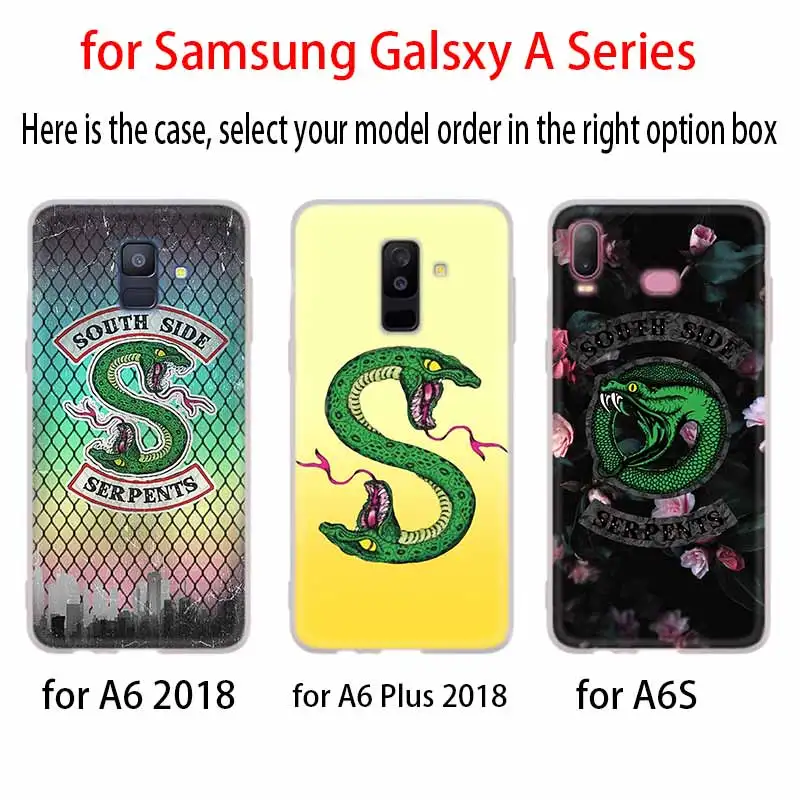 3D чехол Riverdale South Side Serpents для Samsung Galaxy A8 A6 Plus A9 A5 A3 A7 2018 2017 2016 A50 A30 A40 A70 A10 A2 CORE