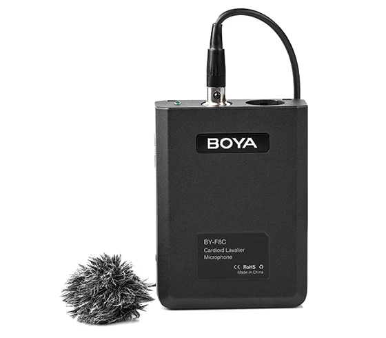 

2017 New BOYA BY-F8C Professional cardioid lavalier video /instrument camera microphone