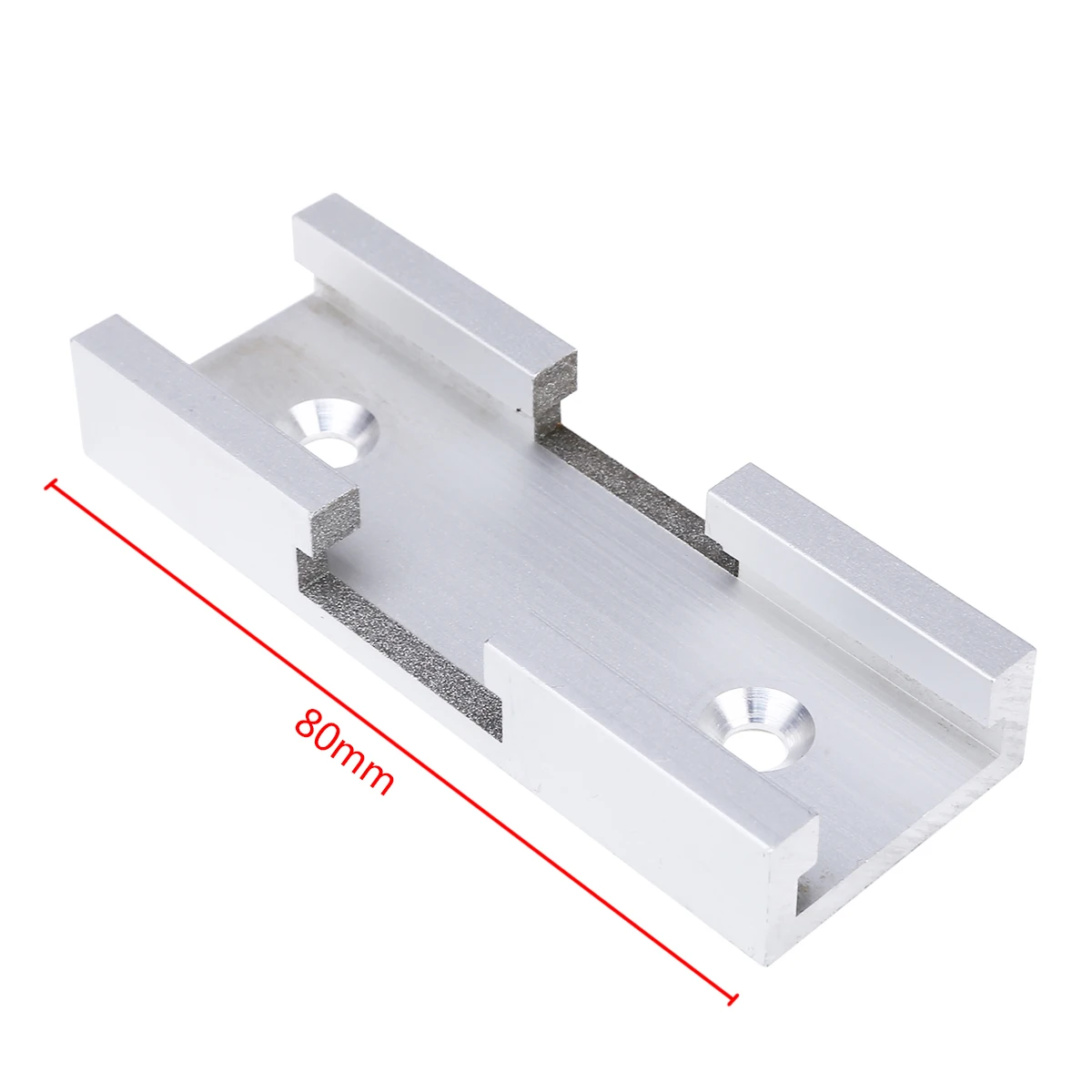2Pcs T-Track Intersection Kit Aluminum T-Slot Slide Connecting Parts Woodworking Tools with Screws