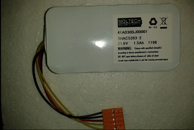 Горячая новинка 41A030BJ00001 3HAC5393-2 3HAC5393 21,6 V 1560 mah cpu батарея/батарея робот с вилкой