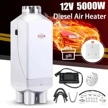 

5KW 12V Metal Car Trailer Heater Diesel Air Heater Parking Heater 10L Tank and Remote Control LCD Monitor For Car Truck Boat
