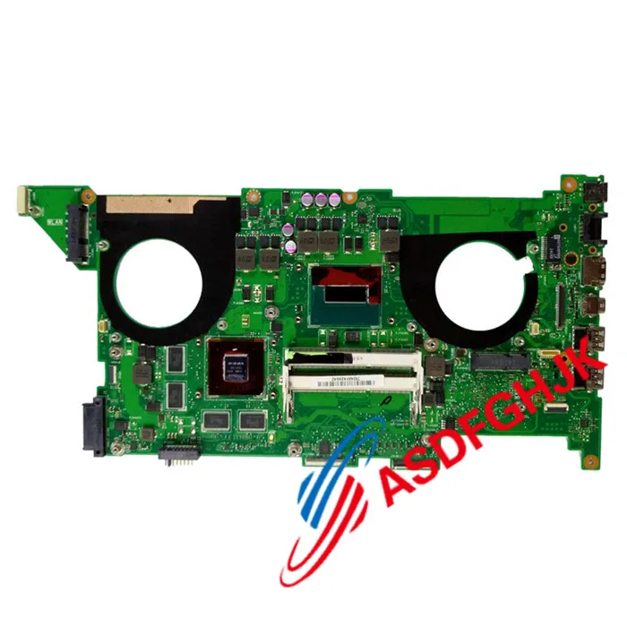  N750JK Motherboard for ASUS N750J N750JV GT850M W/ i7-4710HQ REV 3.0 Mainboard fully tested