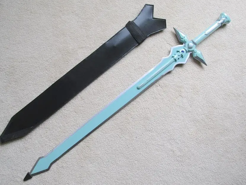 S0075 аниме Sword Art Online Kazuto kirigaya kirito's Темный repulser зеленый 44"