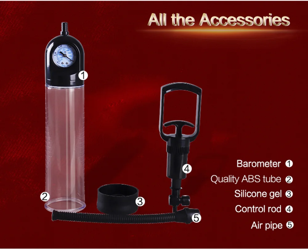 CANWIN Manual Penis Pump Enlargement Pumps Strong Suction Sex Toy Adult Product penis enlargement extender for Men 3