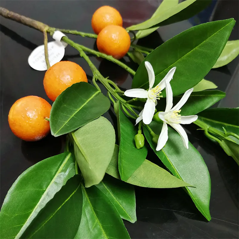 Высококачественные Искусственные цветы мини Kumquat имитация фруктов/Апельсиновое