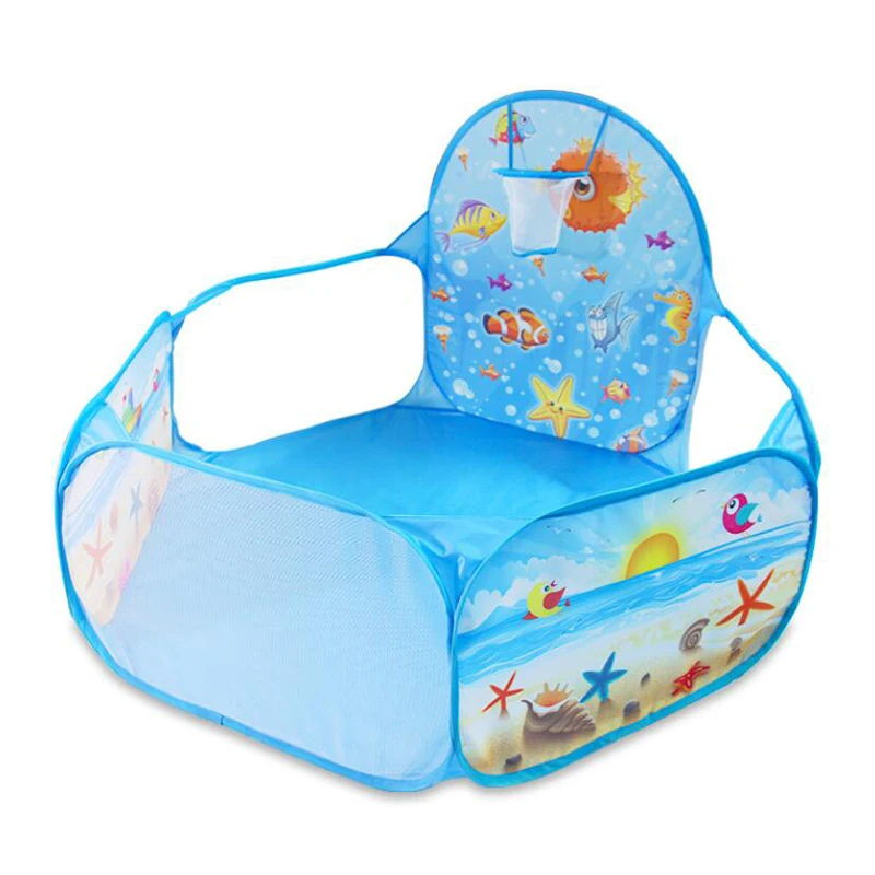 New Toys Tent Ocean Series Cartoon Game Ball Pits Portable Pool Foldable Children Outdoor Sports Educational Toy With Basket