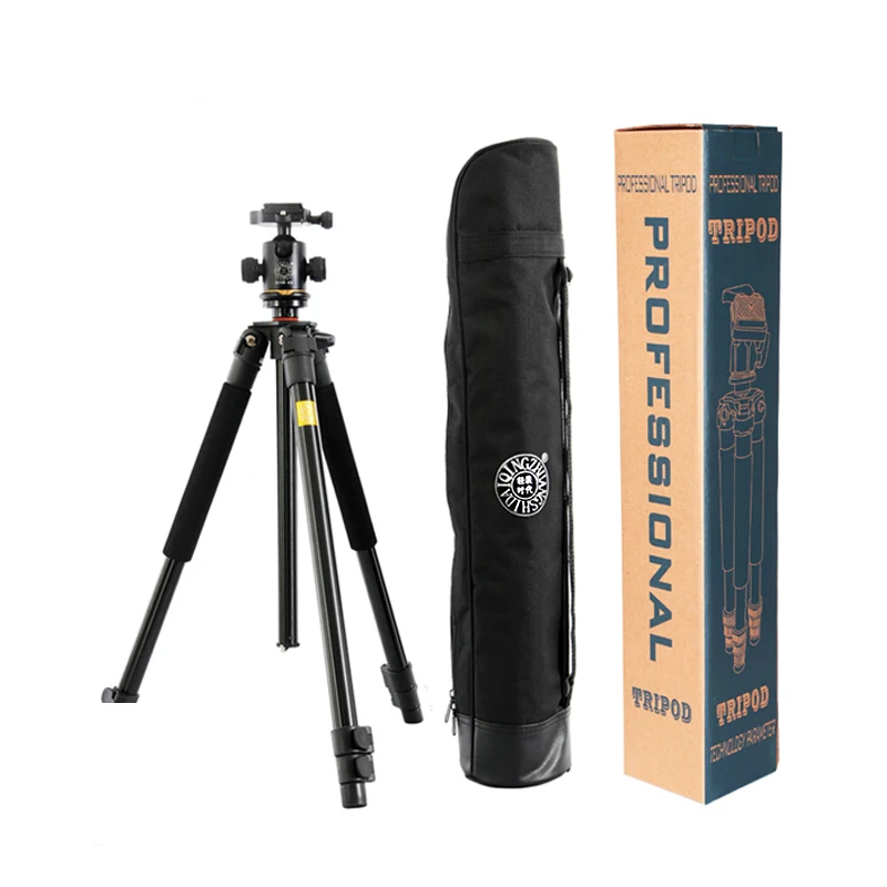 

QZSD Q360 Pro Photographic Portable Tripod Monopod For Digital SLR DSLR Camera Traveling Tripode For Canon Nikon Sony