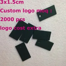 DIY Black Tag Swing Label Paper Hand Made Custom logo Cost Extra Swing Label 1LOT =500 pcs &500hemp strings