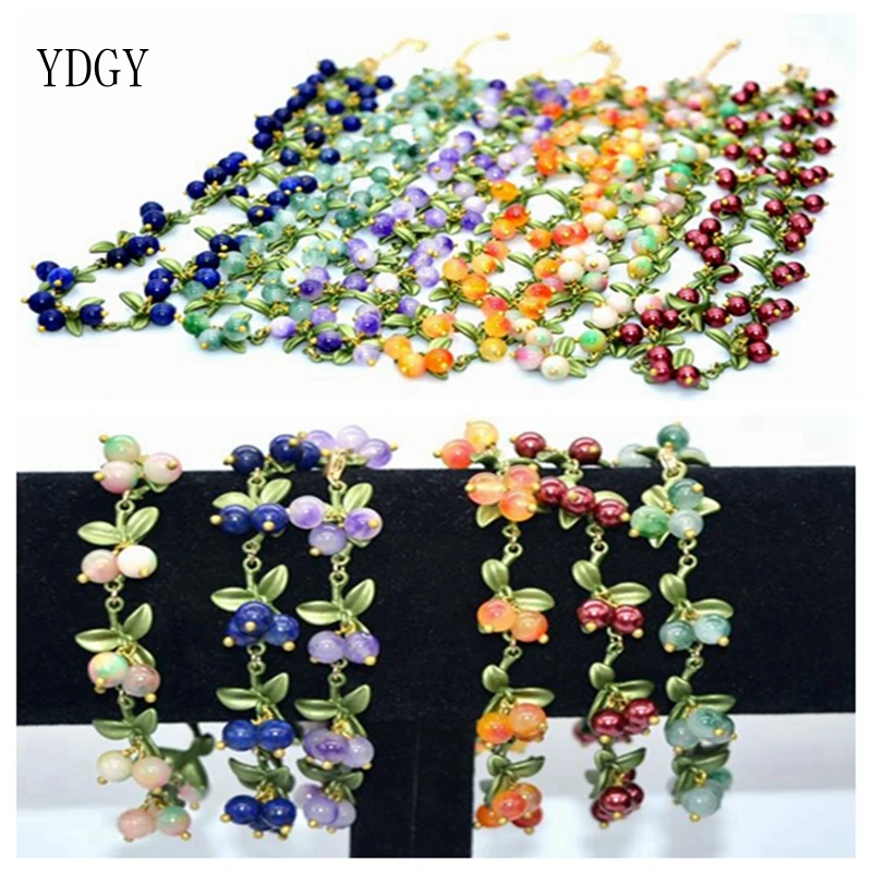

YDGY Wholesale Price Blueberry lapis lazuli Stone multicolor Necklace Women Fashion Jewelry