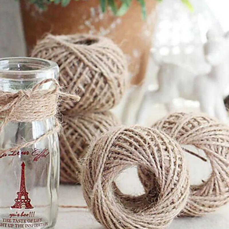 Jute Twine 30Meter Natural Sisal 2mm Rustic Tags Wrap Wedding