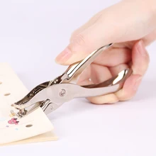 1 шт. Металл одно отверстие Дырокол ручной Дырокол для бумаги одно отверстие Скрапбукинг Пробойники можно сделать 8 страниц все металлические материалы