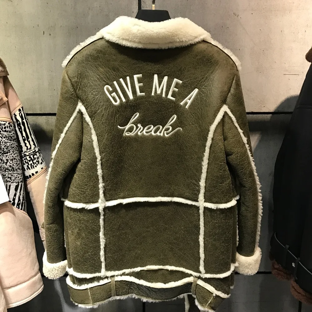 Cuir Réel Daim Agneau En Veste Manteau Femmes Velours mnO08vNw