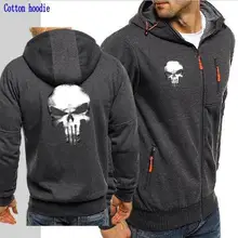 Мужская супер герой Каратель Шаньтоу Толстовка с принтом Марка Каратель Шаньтоу куртка на молнии с длинным рукавом Кардиган спортивная куртка