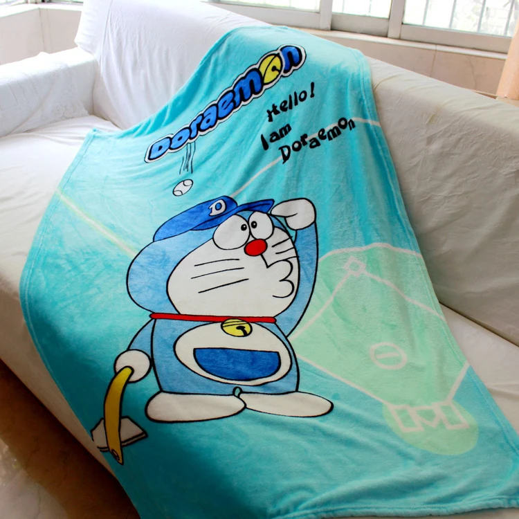 1 шт. одеяло Doraemon аниме плюшевое бархатное теплое украшение мягкая кровать для