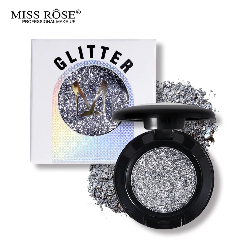 

Miss Rose Diamond Glitter Eyeshadow 27 Colors Single Palette Metallic Makeup Shimmer Eye Shadow Shine Pigment Cosmetic Eyeshadow