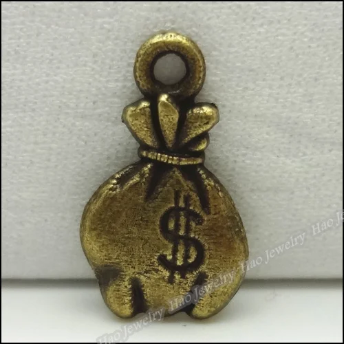 

100pcs Vintage Charms Purse Pendant Antique bronze Fit Bracelets Necklace DIY Metal Jewelry Making
