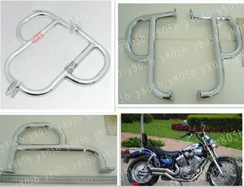 

New Chrome Metal Engine Guard Crash Bar For Yamaha Virago XV400 XV 535 400 535 All Years