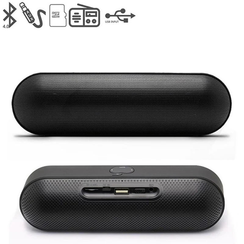 Мини Bluetooth динамик Портативный беспроводной Pill Тип s стерео внешний FM TF карты AUX