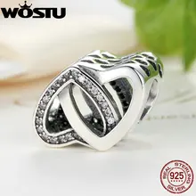 Aliexpress Al Por Mayor 925 de Plata Entrelazados Amor Granos Del Encanto Fit Pandora Original Pulsera de Auténtico Fine Jewelry DIY