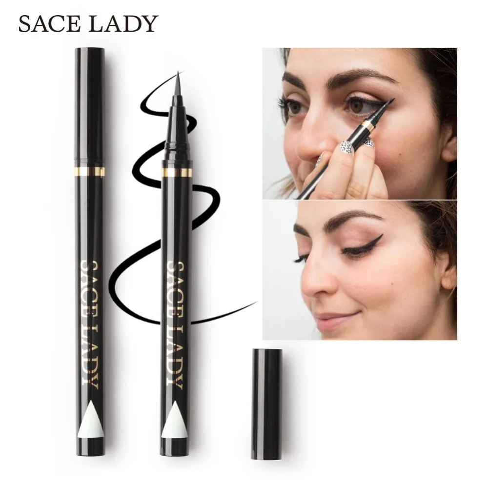 SACE LADY Liquid Eyeliner Waterproof Makeup Black Eye Liner Pencil Long