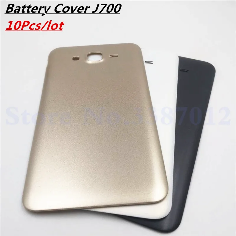 10 шт./лот для Samsung Galaxy J7 2015 J700 J700F задняя крышка корпуса батарейного отсека Fundas