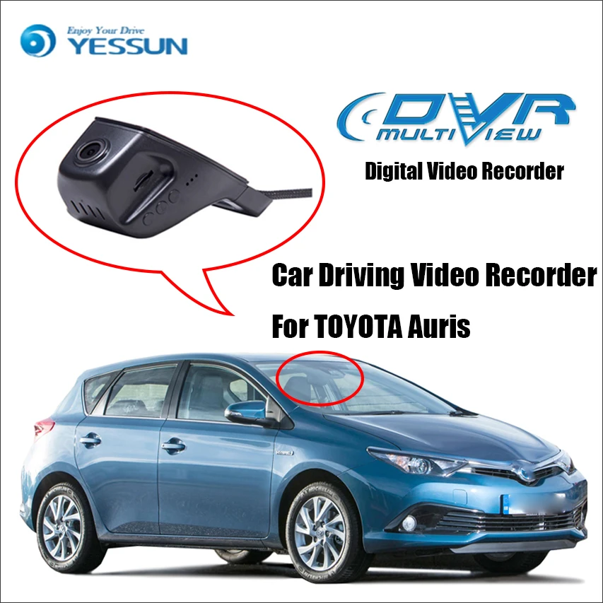 Цифровой видеорегистратор YESSUN для TOYOTA Auris передняя камера HD 1080P парковки задним