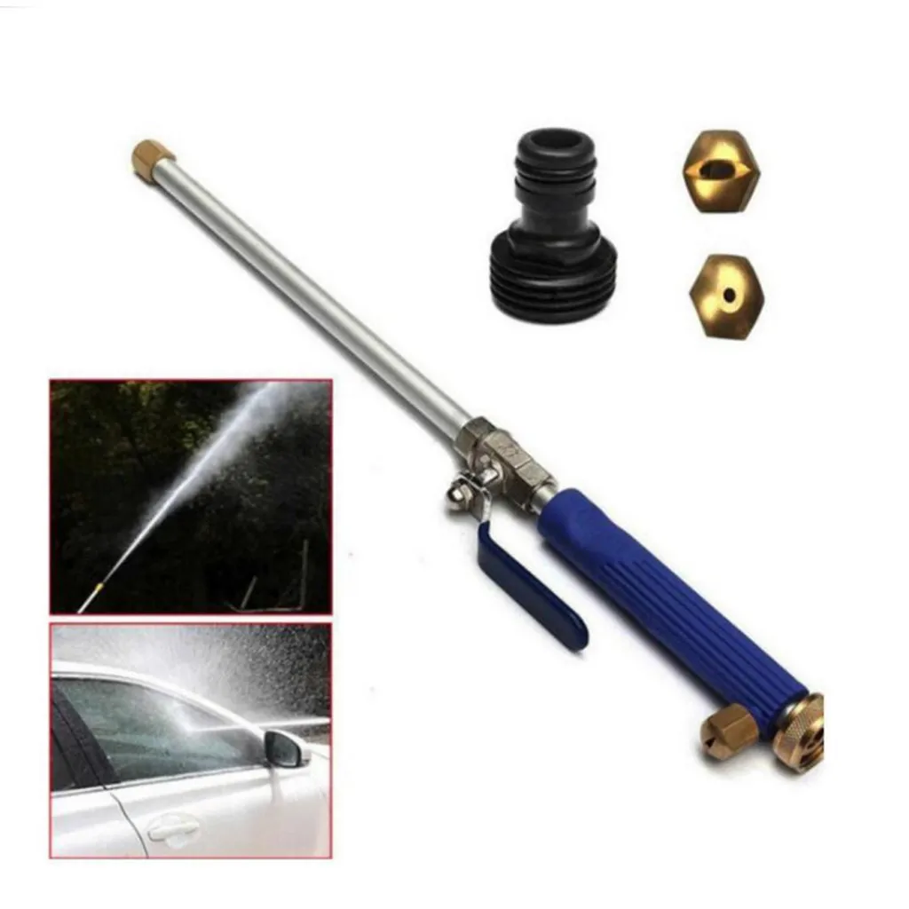 

Pressure Power Washer garden hose Spray Nozzle,Garden Hose Wand for Car Washing and High Out Water Nozzle Head With Connector