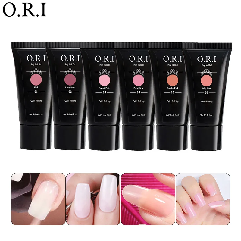 

ORI 1PCS 30ml Poly Gel Extend UV Nail Gel Extension Builder Led UV Gel Nail Art Lacquer Acrylic Polygel Varnish Nail Gelpolish