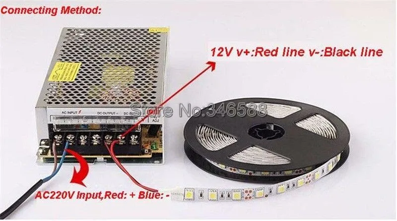 single color strip installation 2