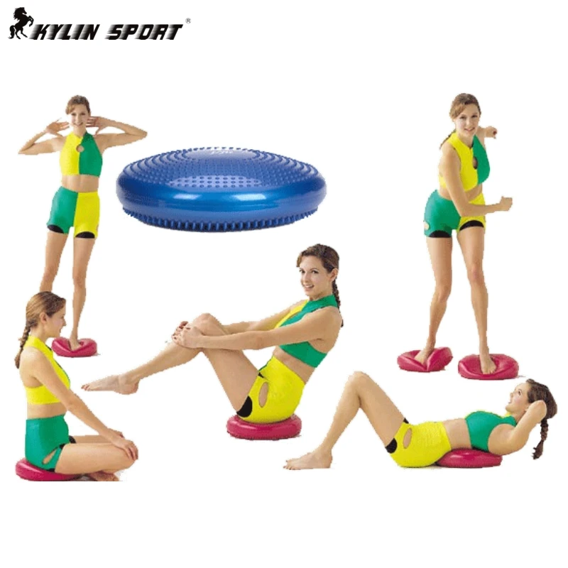 Inflatable massage mat yoga mat balancing pad cushiest inflatable cushion yoga ball pumpin Yoga