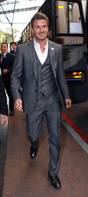 Gray David Beckham Groom Suit Custom Made Tuxedos For Men Groomsman  Bridegroom Wedding Best Man Suits ( jacket+Pants+vest+tie)|custom made  tuxedo|best tuxedostuxedos for men - AliExpress