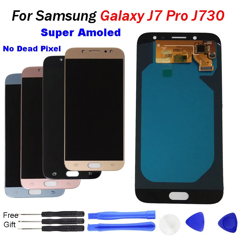 

J7 pro LCD For Samsung Galaxy J7 Pro Display with Touch Screen Digitizer Assembly 2017 J730 J730F LCD replacement with free tool
