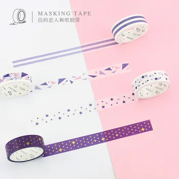 

4 Mix Designs/Pack Basic Deco Washi Tape Japanese Rainbow Masking Tapes Cute Sticker Scrapbooking Diary Planner Masking Tape