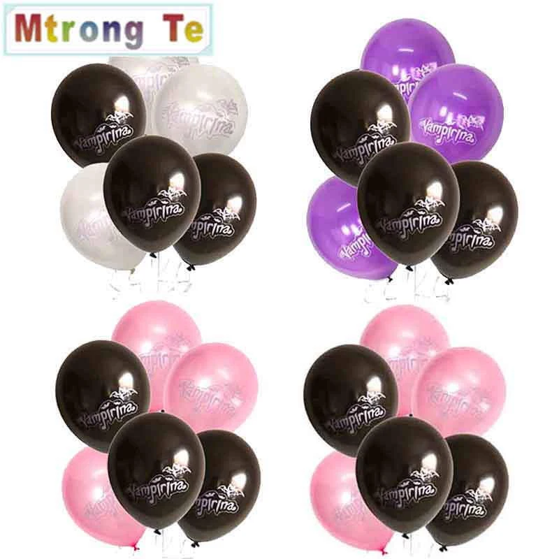 

100Pcs 10 Inch Vampirina Pearl Latex Inflatable Balloon Decorations Happy Birthday Princess Halloween Balloon Toys for Children