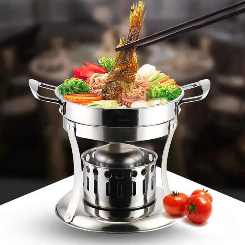 Household Steel Solid Alcohol Stove Multifunctional Liquid Hot Pot Multi Cooker For Outdoor Party Picnic Cafeteria Household Steel Solid Alcohol Stove Multifunctional Liquid Hot Pot Multi Cooker For Outdoor Party Picnic Cafeteria