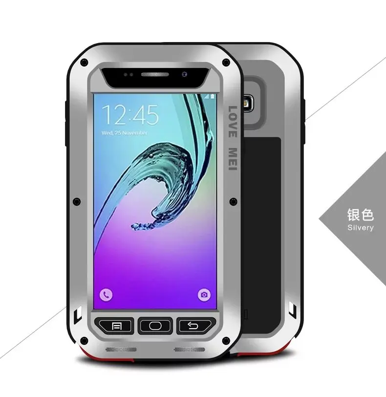 imágenes para Amor de la Original Mei Potente Para Samsung Galaxy A3100/A3 (2016) A Prueba de agua A Prueba de Golpes Cubierta de la Caja De Aluminio + Vidrio templado imágenes para Amor de la Original Mei Potente Para Samsung Galaxy A3100/A3 (2016) A Prueba de agua A Prueba de Golpes Cubierta de la Caja De Aluminio + Vidrio templado