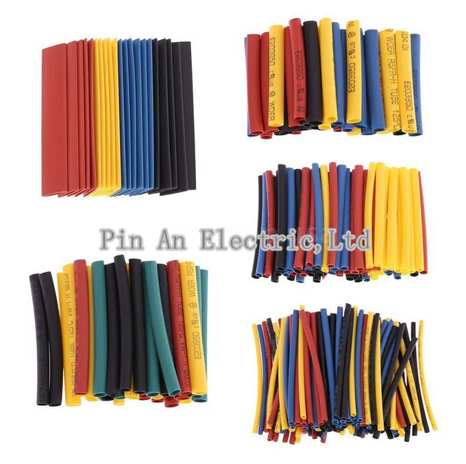 328 pcs Polyolefin Assorted Heat Shrink Tubing Wrap Wire Cable