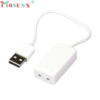 

MOSUNX 3D USB 2.0 Virtual 7.1 Channel Audio Sound Card Adapter For Laptop PC WIN 7 Mac Futural Digital Hot Selling F35