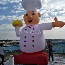 Рекламная надувная мультяшная модель повара стоящая надувная повара для продажи