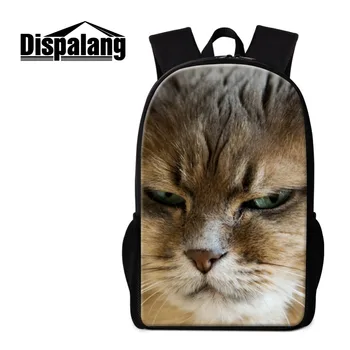 

Dispalang Fashion School Backpack Girls Cute Cat 3D Animal Printing Women Men Backpack Casual Kids Back Pack Mochila Infantils