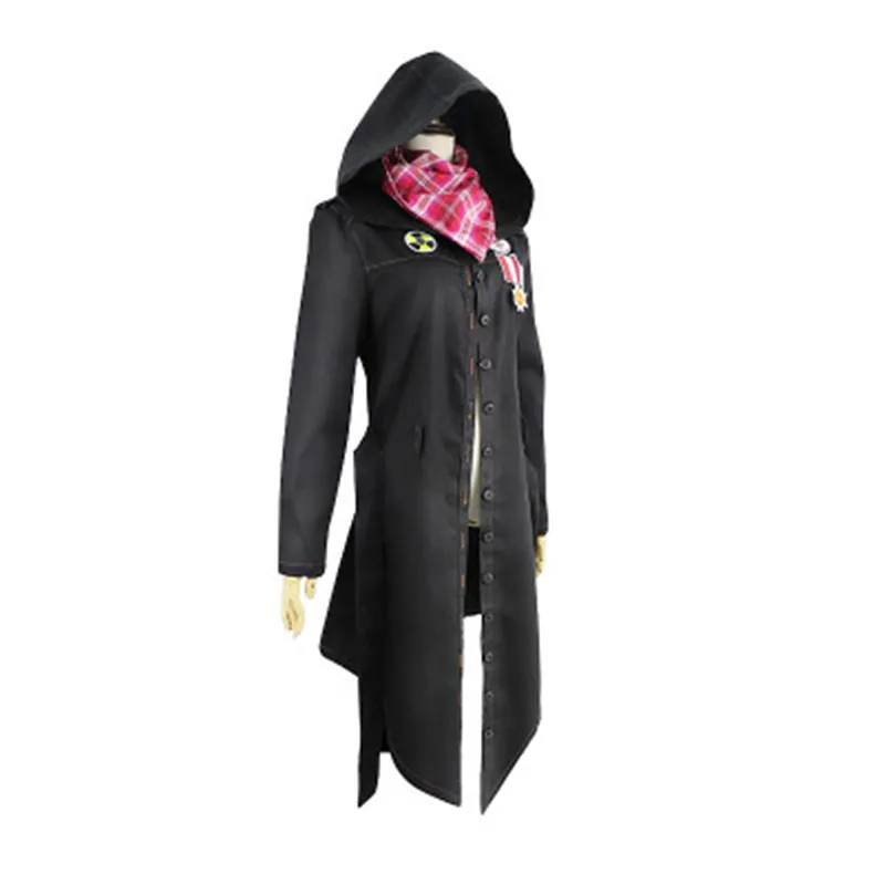  Drop Shipping PUBG Playerunknown's Battlegrounds Denim Trench Jacket Coat Cosplay Costume With Scar