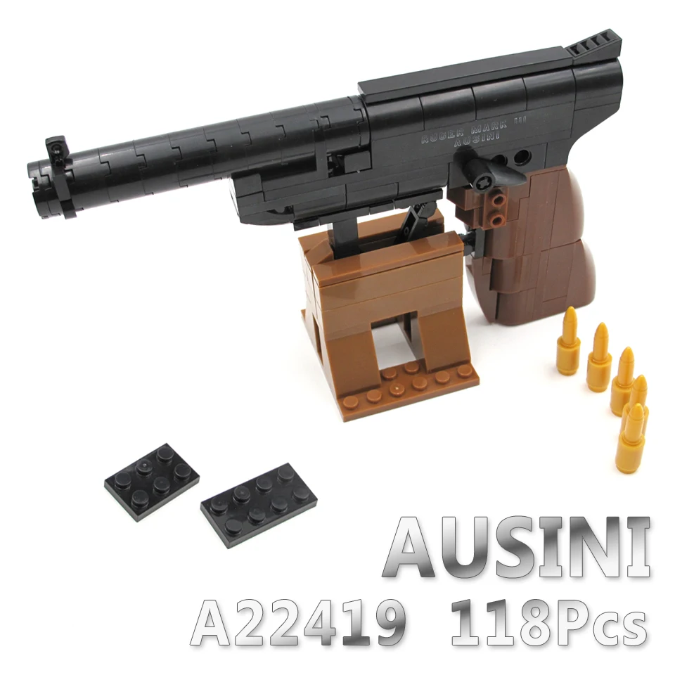 

A Models Building toy Compatible with Lego A22419 118pcs Urban Pistol Blocks Toys Hobbies For Boys Girls Model Building Kits