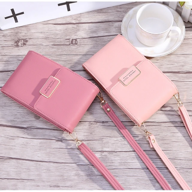 

Ready Stock Women Wallet Korean Mobile Phone Bag Fashion Shoulder Sling Bag Purses and Handbags