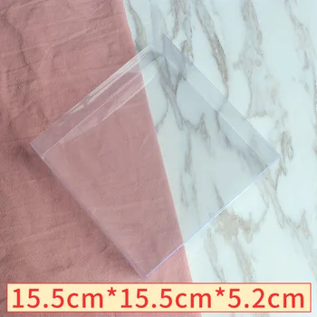 

500Pcs/Lot 2 Size Clear PVC Boxes Transparent Waterproof Gift Box PVC Carry Cases Packaging Box For jewelry/Candy/toys
