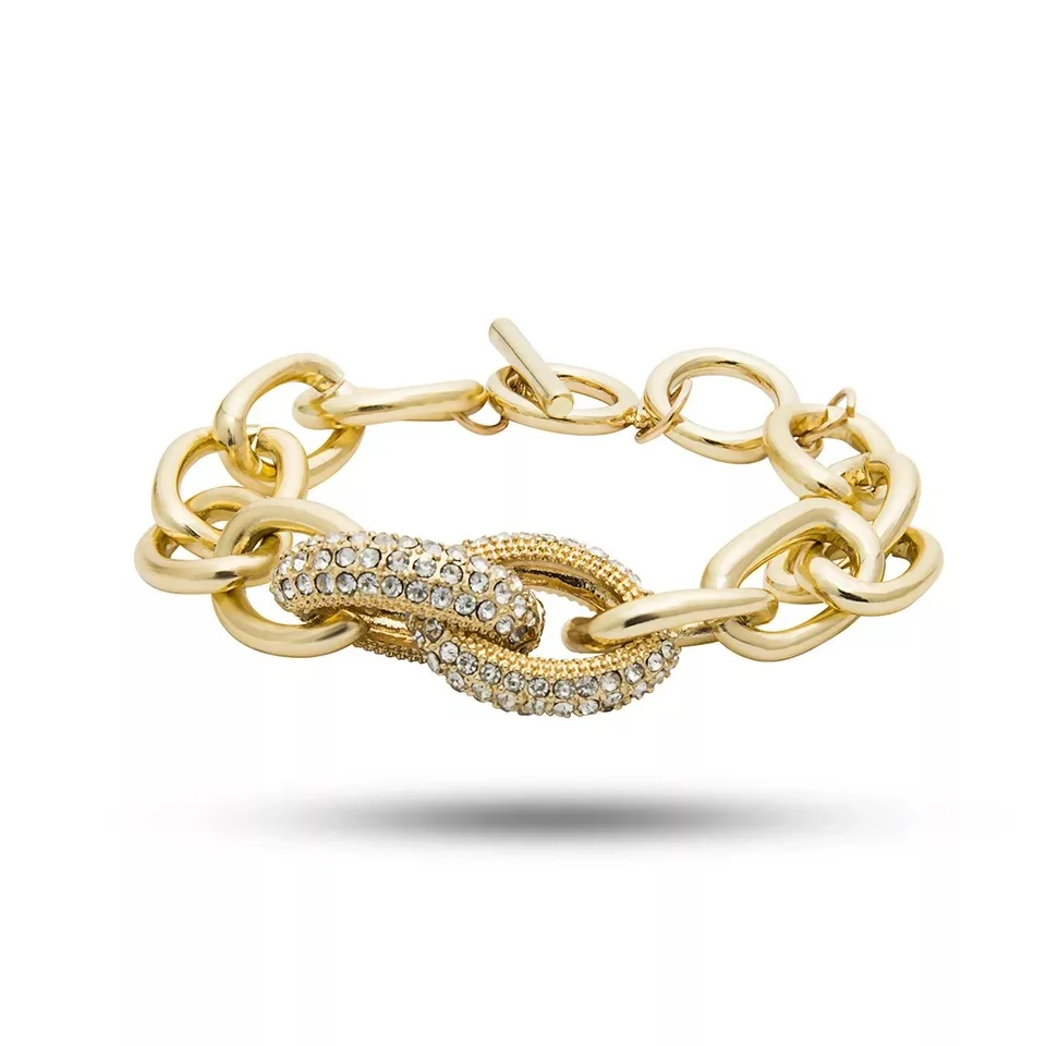 

New Fashion Female Simple Chain Bracelet Geometric Personality Link Chain Retro Exaggerated Punk Metal Item Shackles Bracelet